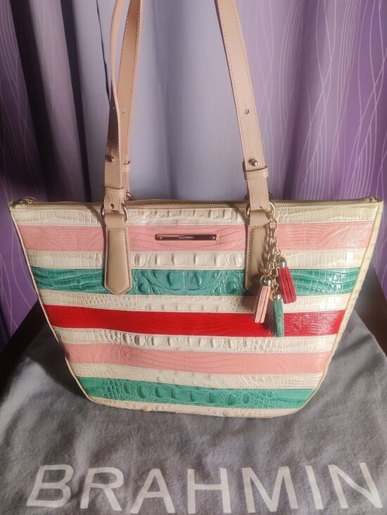 Brahmin Handbags - Brahmin Willa Carryall Sunglow Cayo Coco (Large)